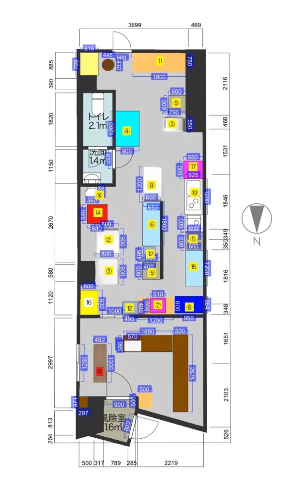 動線のイメージ