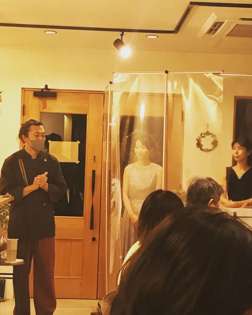 斎藤シェフ、田中さん、栄さん