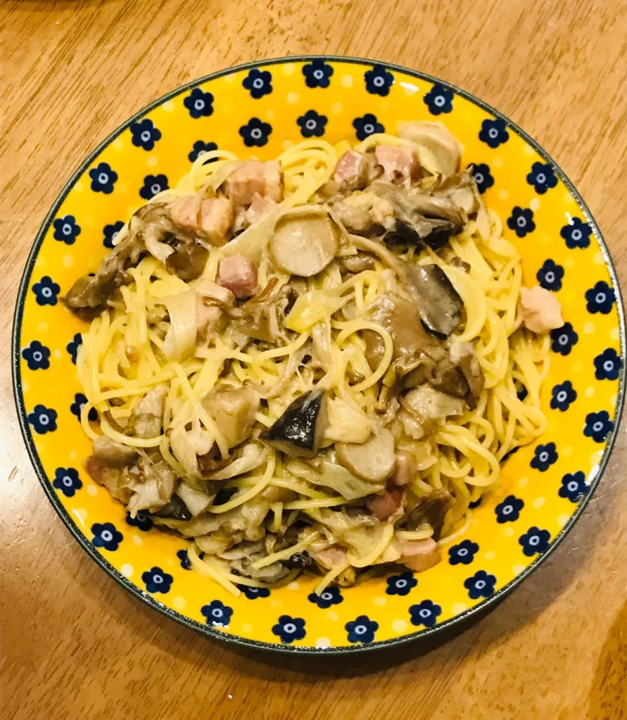 2022年 山中家おせち 岩津ネギ、きのこ、ベーコンのクリーム