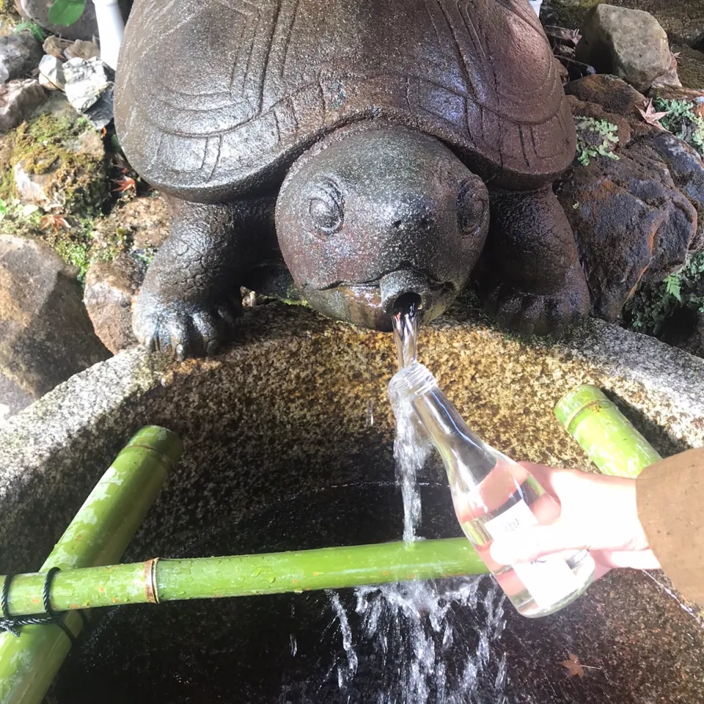 霊亀ノ滝、亀ノ井の名水